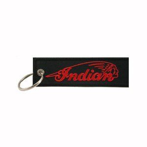 Indian Black-Red Embroidered Key Chain - NEW